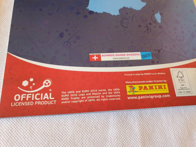 Panini Album vide Euro 2016 Star Edition Suisse