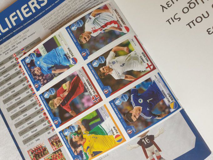 Panini Album vide Road Euro 2016 version Grèce