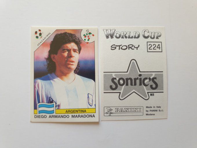 Panini Sonrics World Cup Story 1970/1990 images a la pièce