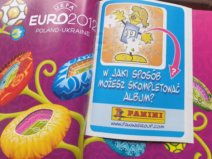 Panini Album vide Euro 2012 version Polonaise