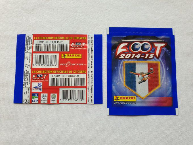 Panini Foot 2014-2015 championnat de France par pochette