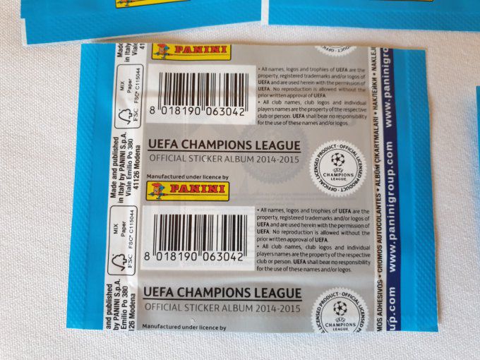 Panini Champions League 2014-2015 par boîte