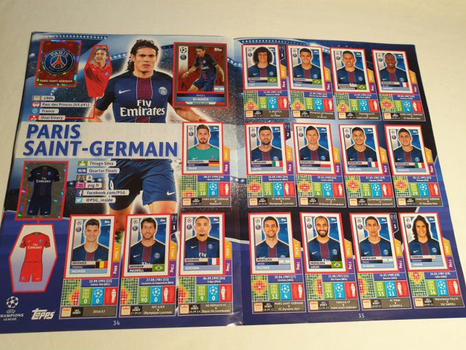 Topps Champions League 2016/2017 Album complet coller