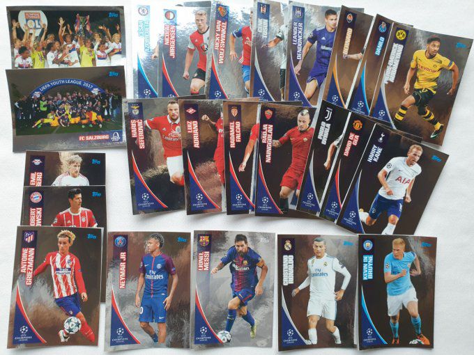 Topps champions league 2017-2018 Star brillante complet