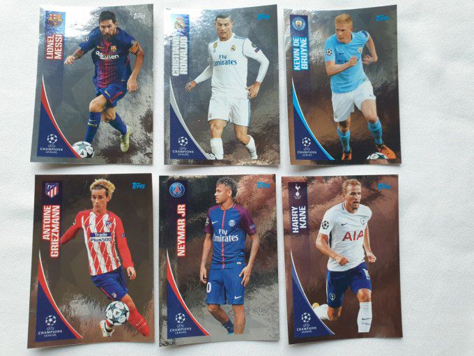 Topps champions league 2017-2018 Star brillante complet