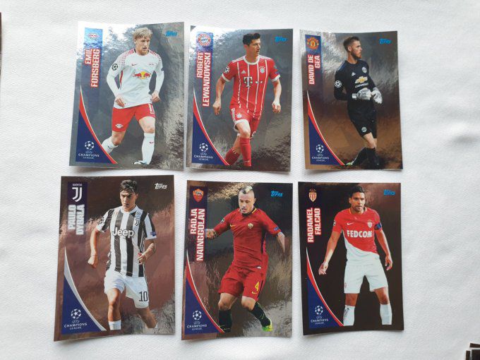 Topps champions league 2017-2018 Star brillante complet