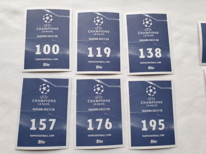 Topps champions league 2017-2018 Star brillante complet