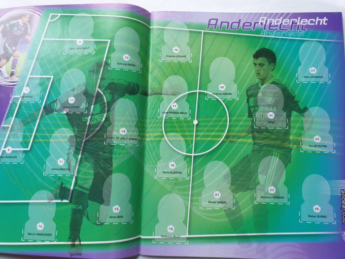 Panini album vide championnat Belge Football 2012 