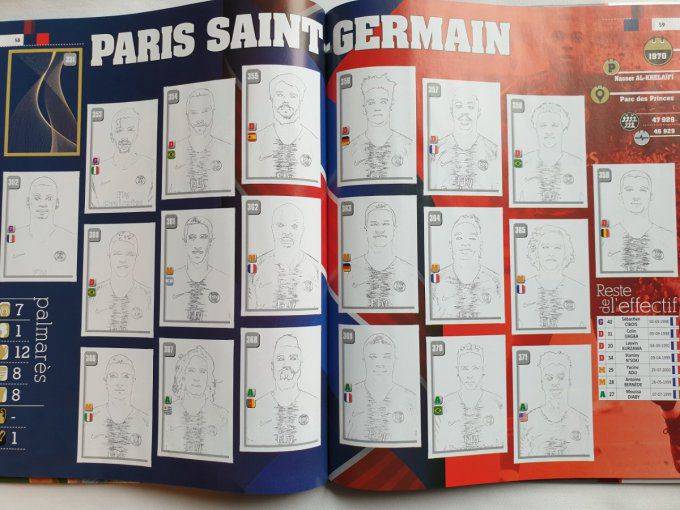 Panini album vide Foot 2018-2019 Cartonner