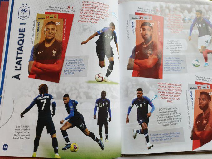 Panini album vide au plus près des bleu 2020 Cartonner