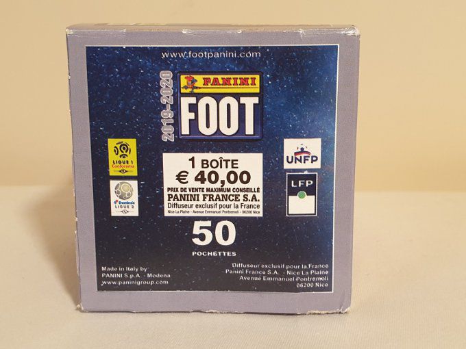 Panini Foot 2019-2020 championnat de France Box 50 pochettes