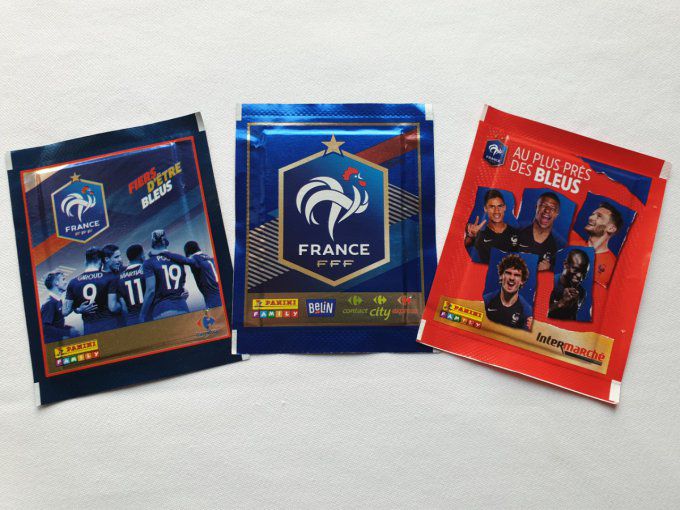 Panini Family Les bleus  2016-2018-2020 Intermarché -3 pochettes