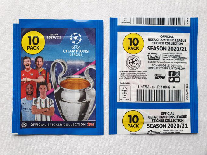 Topps Champions League 2020/2021 par pochette