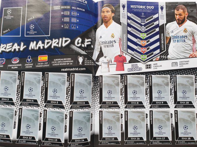 Topps Champions League 2020/2021 Album vide avec Mbapee sticker Free