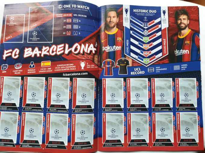 Topps Champions League 2020/2021 Album vide avec Mbapee sticker Free