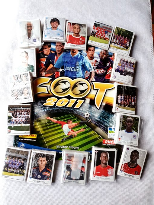 Panini championnat de France Foot 2011 set complet Album+images