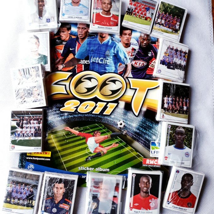 Panini championnat de France Foot 2011 set complet Album+images