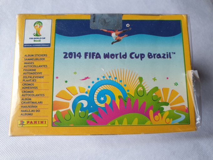 Panini Brazil 2014 box 100 pochettes version jaune