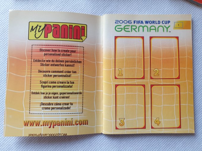Panini Album vide Germany 2006 Pocket album