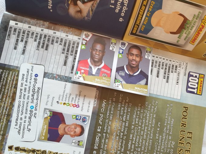 Panini album vide Foot 2017-2018 + sticker Mbappe