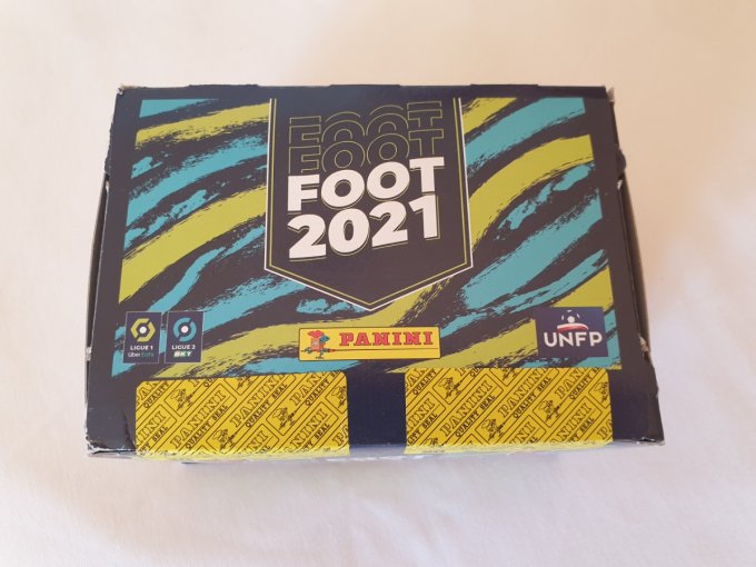 Panini Foot 2021 championnat de France box display 100 pochettes