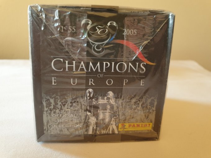 Panini Champions of Europe 1955-2005 Box 50 pochettes ultra rare