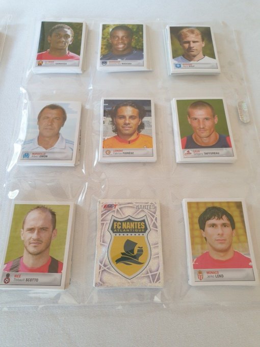 Panini championnat de France Foot 2007 set complet sans album 