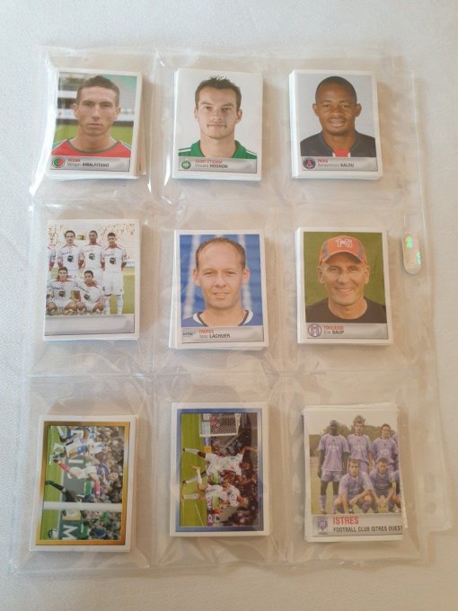 Panini championnat de France Foot 2007 set complet sans album 