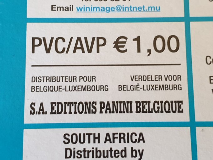 Panini Euro 2020 Tournament edition BOX 50 version Belge