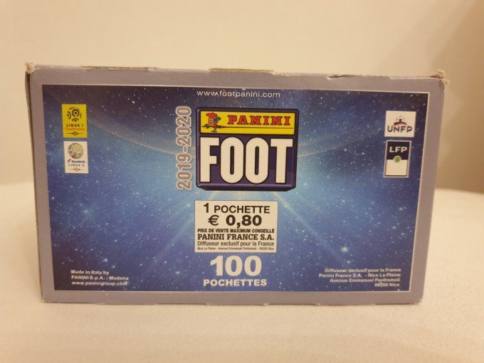 Panini Foot 2019-2020 championnat de France Box 100 pochettes