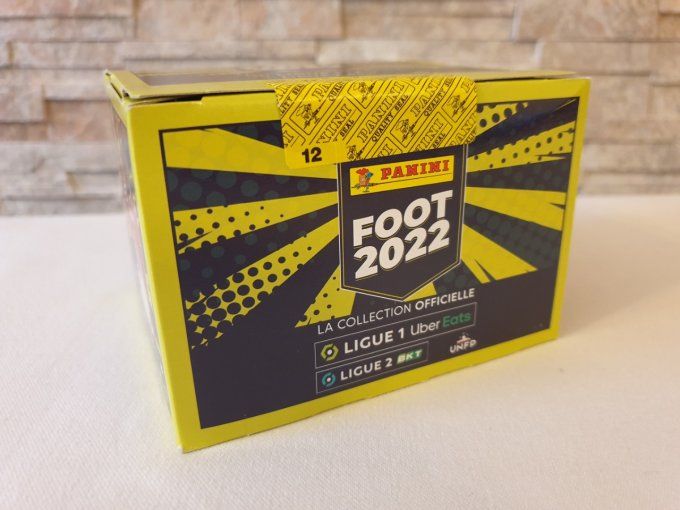 Panini Foot 2022 championnat de France box display 100 pochettes 
