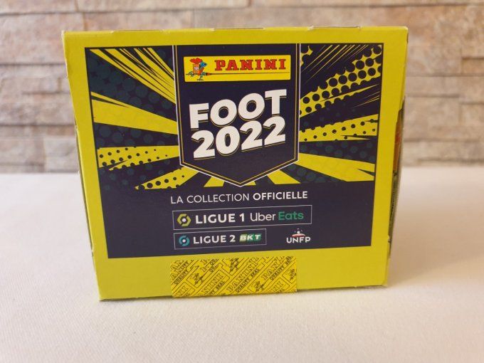 Panini Foot 2022 championnat de France box display 100 pochettes 