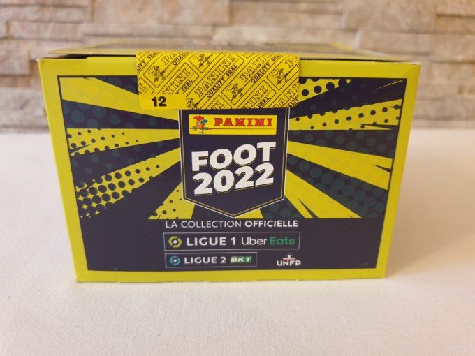 Panini Foot 2022 championnat de France box display 100 pochettes 