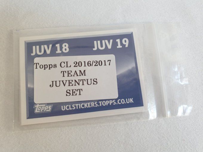 Topps champions League 2016-2017 Juventus team 