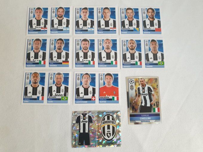 Topps champions League 2016-2017 Juventus team 