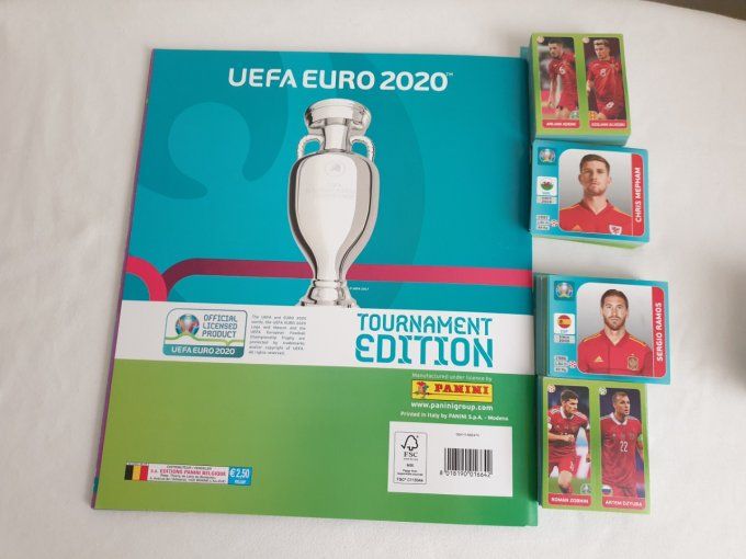 Panini Tournament Edition Euro 2020 set complet 653 images Belge