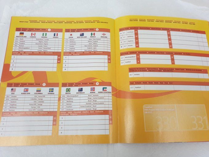 Panini Album vide Women Germany 2011