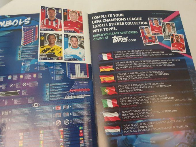 Topps Champions League 2020/2021 set complet