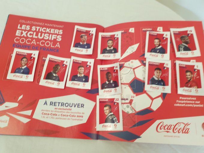 Panini Album vide Euro 2016 France +  sticker extra coca cola Français