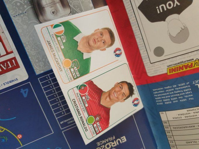 Panini Album vide Euro 2016 version Belge sticker ronaldo