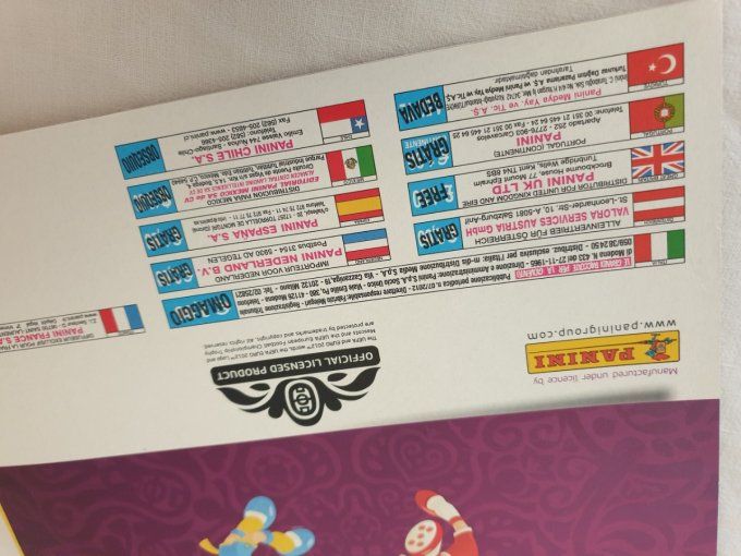 Panini Album vide Euro 2012 europe +sticker Buffon