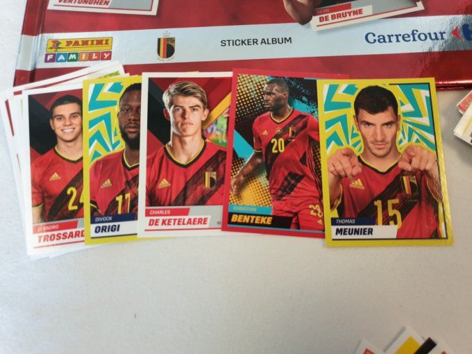 Panini family set complet red devil carrefour qatar 2022