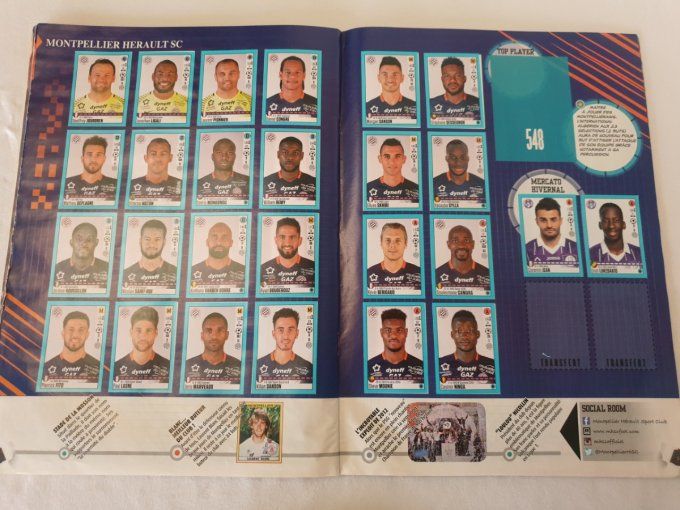 Panini Foot 2016  album  incomplet