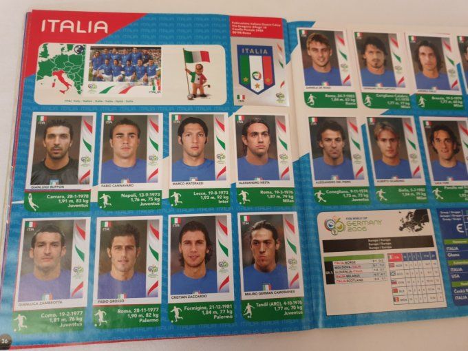 Panini germany 2006 album complet coller