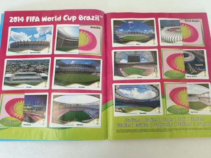 Panini Brazil 2014  album incomplet coller