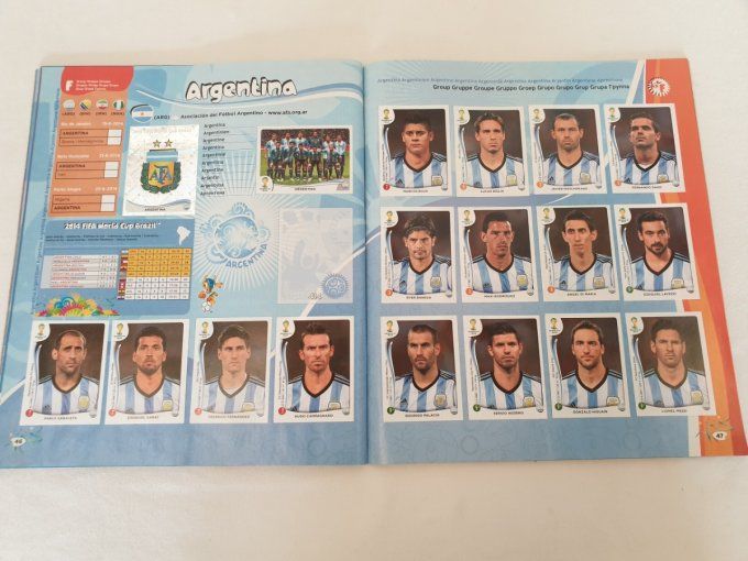 Panini Brazil 2014  album incomplet coller