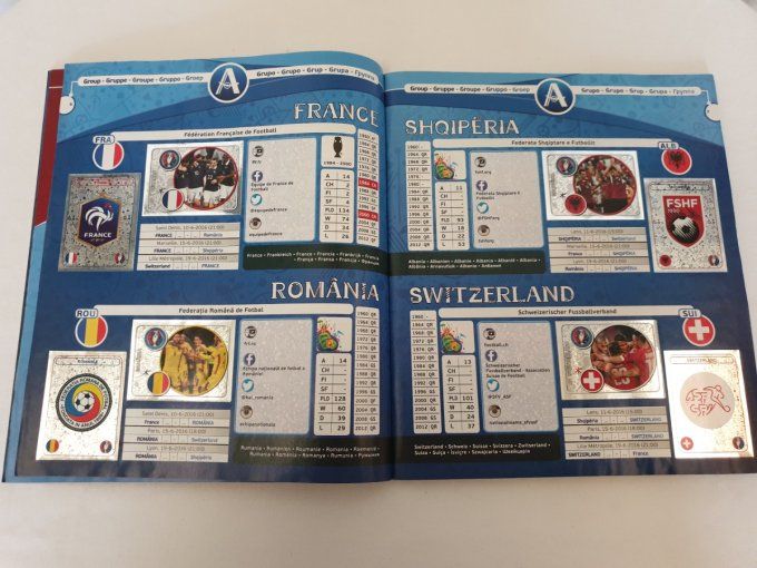 Panini Euro 2016 album complet coller + coca cola FR