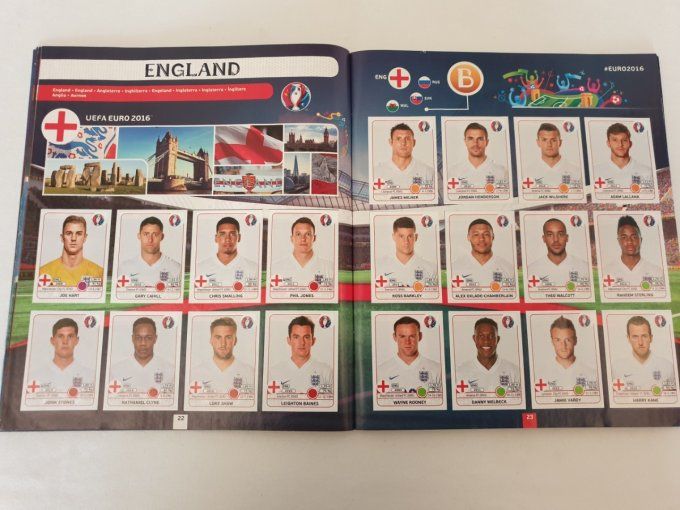 Panini Euro 2016 album complet coller + coca cola FR