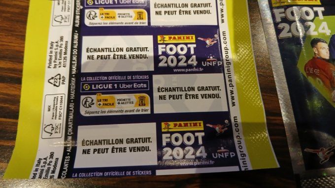 Panini Foot 2024  par pochettes + UE amateur rare