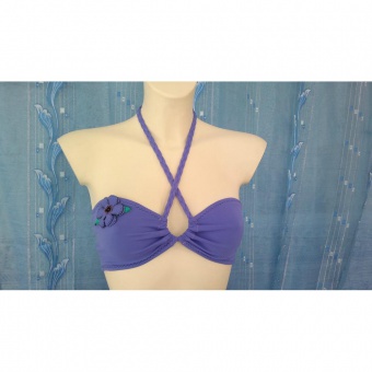 Soutien Bandeau Médaillon avec Tresse taille XS + Fleur Deco